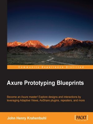cover image of Axure Prototyping Blueprints